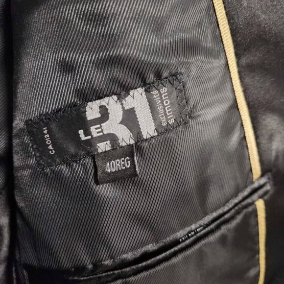 Mens Simons Fitted Suit Jacket Reg 34 - Picture 4 of 9